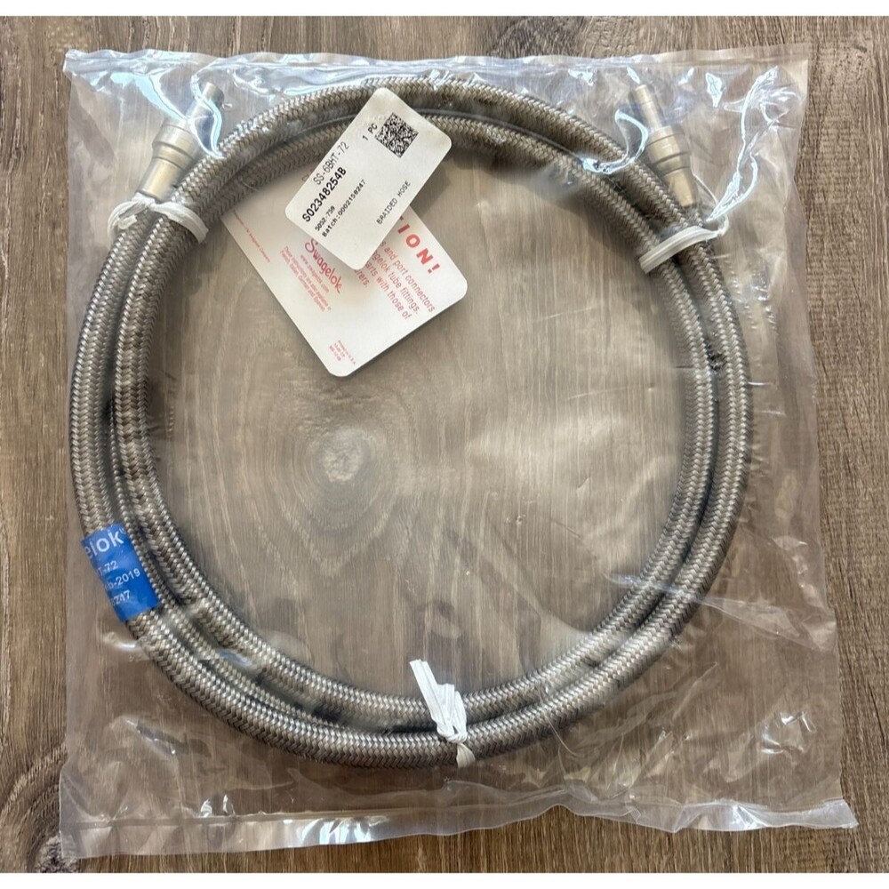 Swagelok SS-6BHT-72 Stainless Braided Hose 3/8in